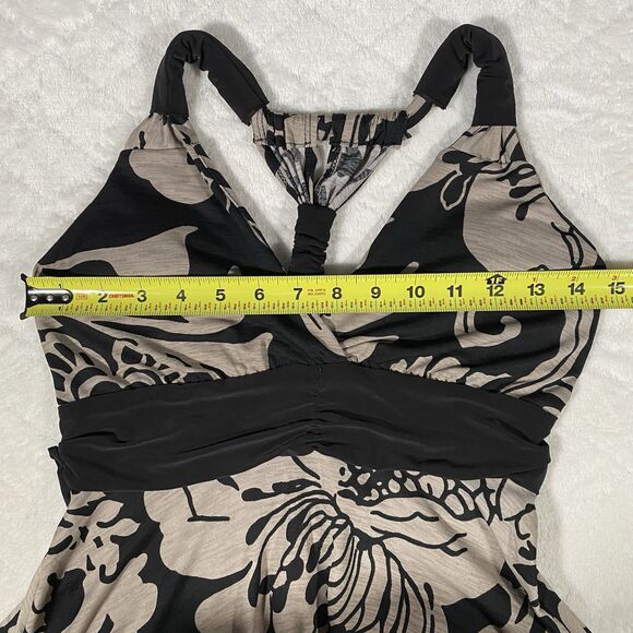 Vtg Y2K Babydoll Dress Handkerchief Hem Forest Fairy Halter Empire Waist Sz M - Picture 8 of 10